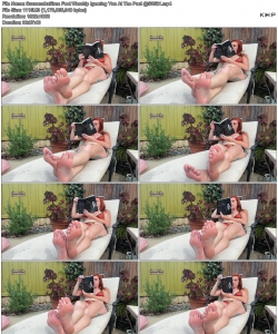 SavannahxSiren Foot Worship Ignoring You At The Pool