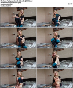 Playing my soles with high socks